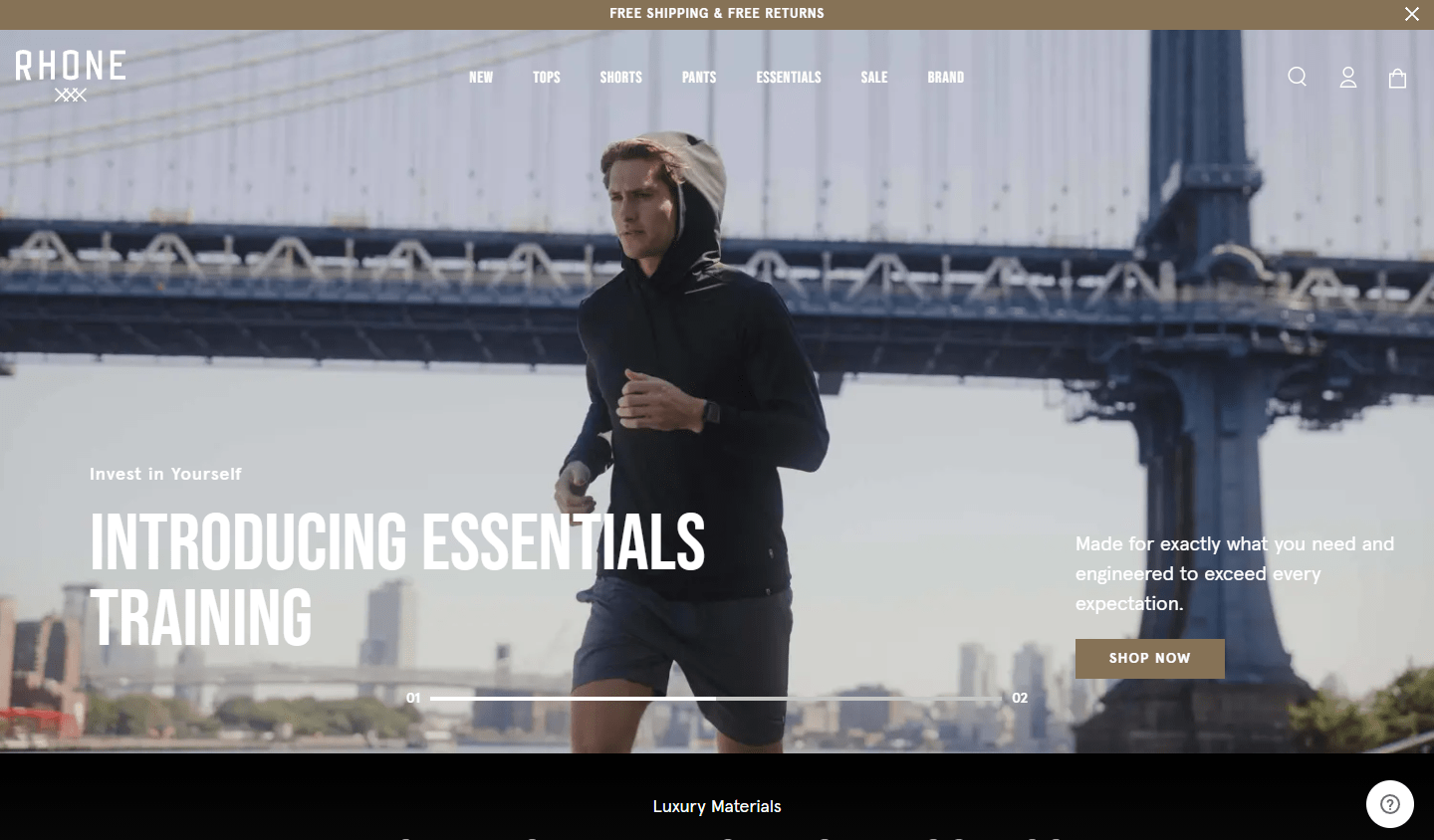 vserve | 10 Exceptional Shopify Store Samples that Will Inspire You to Build Your eCommerce Store Today Rhone